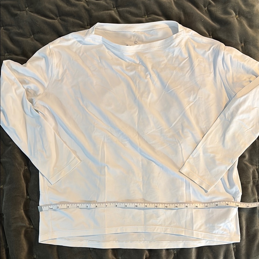 Pure Barre Logo White Long Sleeve Shirt
